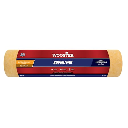 Wooster 14" Paint Roller Cover, 1-1/4" Nap, Knit Fabric R243-14